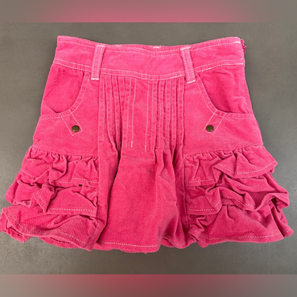 Deux Par Deux Pink Corduroy Skirt Sz 2